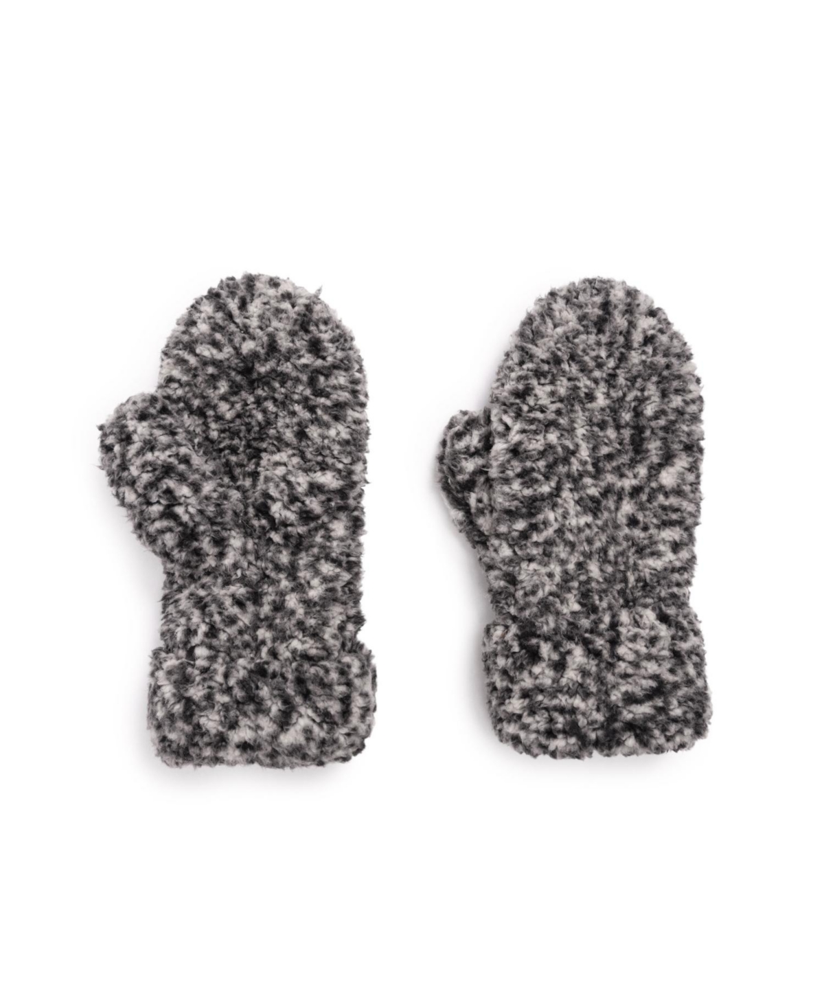 Women's Sherpa Mitten Gloves, Frosted Black, One Size - Frosted black