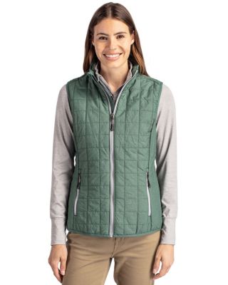 Women's Cutter and Buck Rainier PrimaLoft Eco Insulated Full Zip Puffer Vest