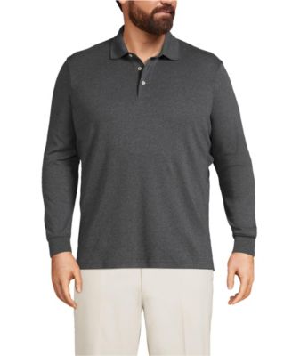 Men's Long Sleeve Cotton Supima Polo Shirt