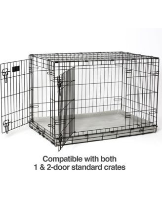 PuppyChoice Solid Foam Dog Crate Bed, Grey