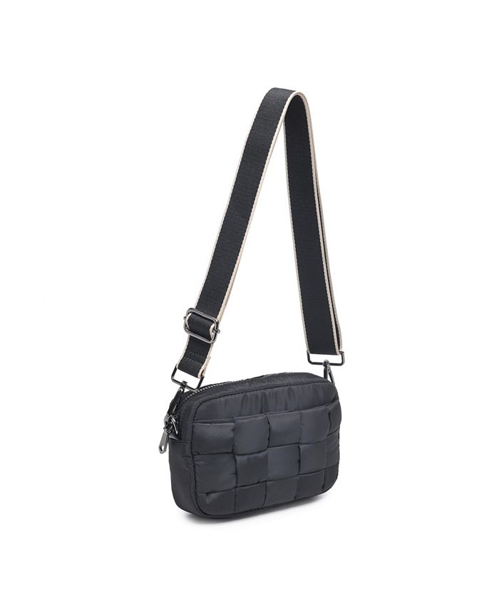 Sol And Selene Sky's The Limit Woven Small Crossbody Tote- Kelly Green