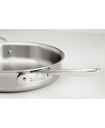 All-Clad D5 Brushed Stainless Steel 12 Qt. Covered Stockpot - Macy's