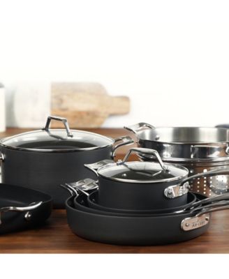 Essentials Hard Anodized Nonstick Cookware Set, 10 piece