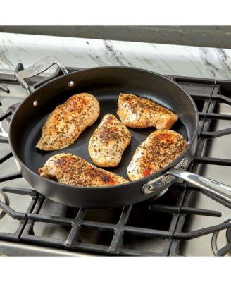 Essentials Hard Anodized Nonstick Cookware Set, 2-piece Fry and Sauce Pan with lid Set