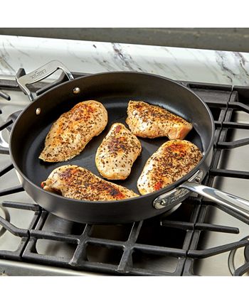 All-Clad Essentials Nonstick Stainless Steel 2-Piece Hard-Anodized Fry Pan  Set 