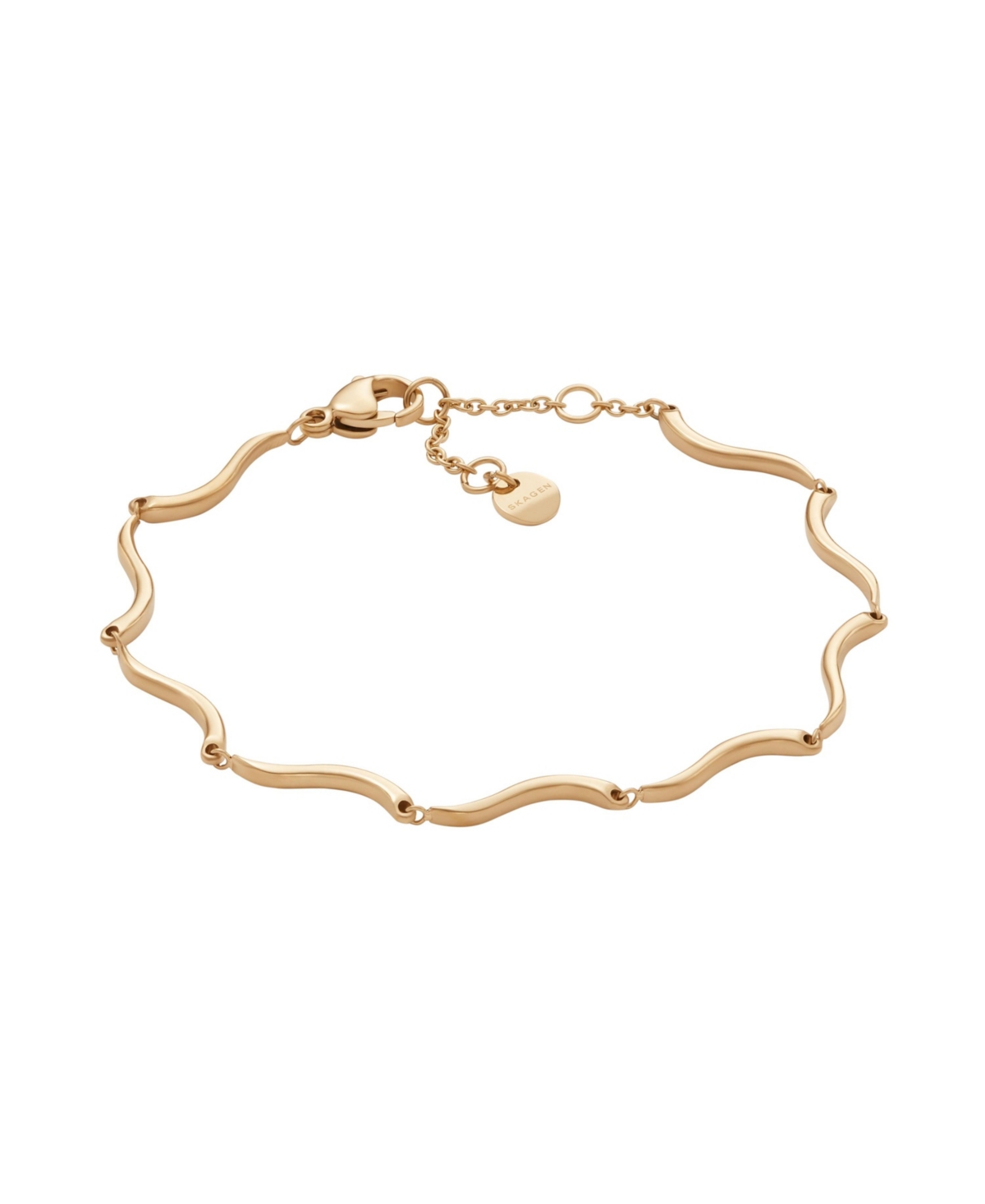 Women's Essential Waves Gold-Tone Stainless Steel Chain Bracelet - Gold