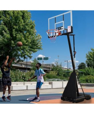 7.5ft - 10ft Height-Adjustable Portable Basketball Hoop