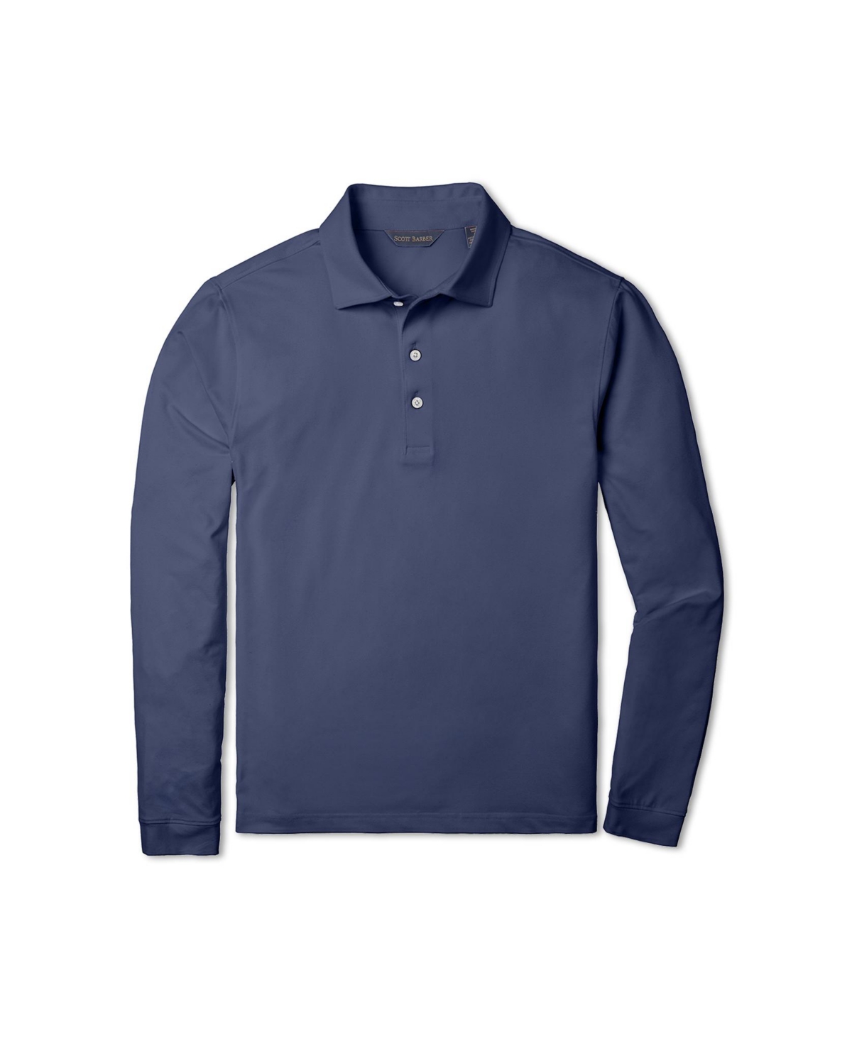 Men's Tech Jersey Long Sleeve Polo Shirt - Navy