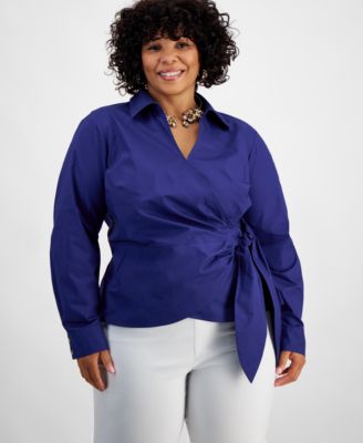 Macys plus size formal tops online