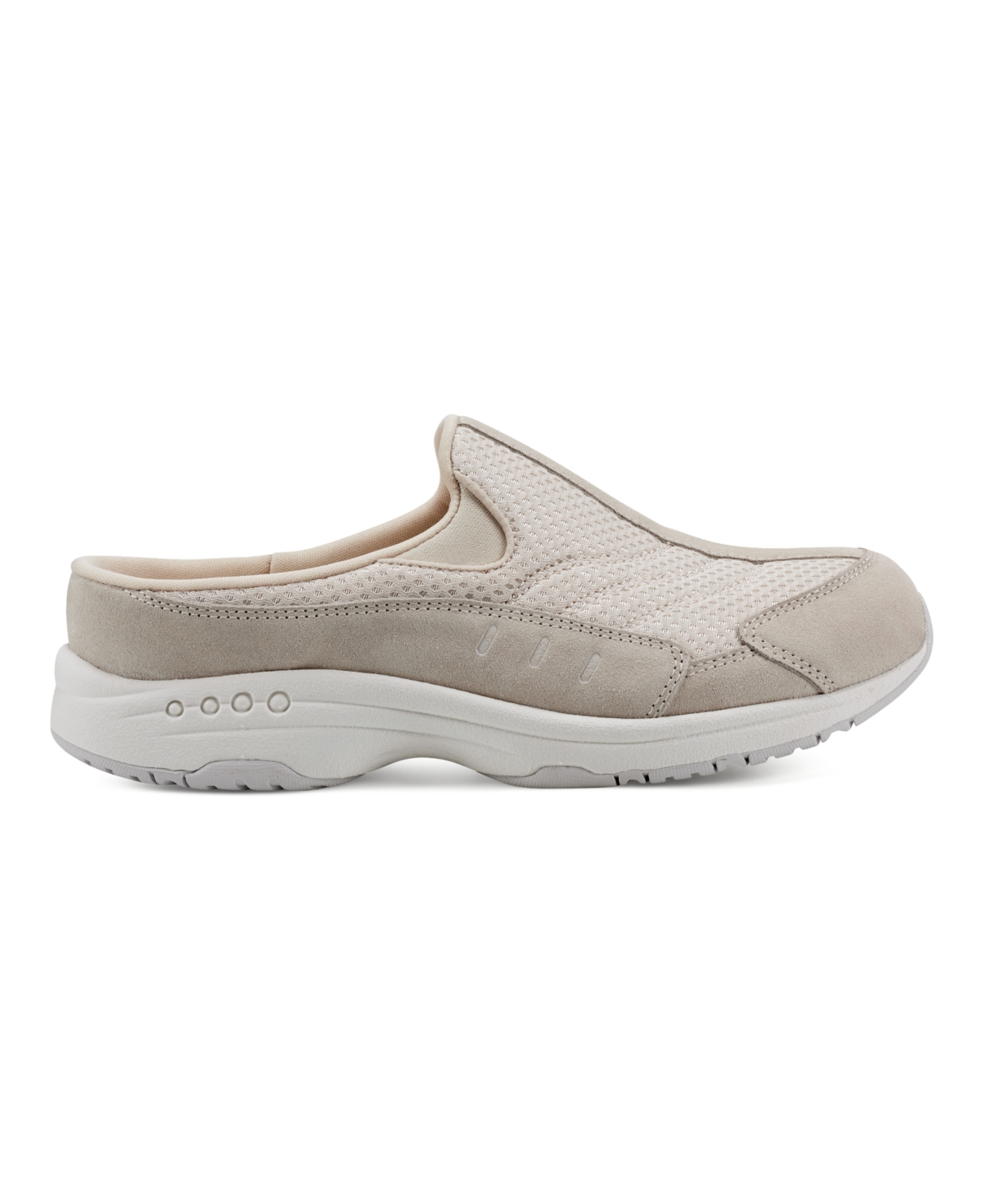 Shop Easy Spirit Women's Travel Time Slip-on Walking Mules In Light Natural Mesh