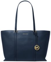 Michael kors navy sale blue leather handbags