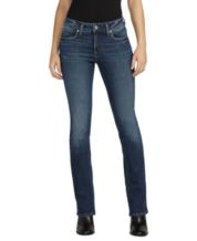 Silver Jeans Co.® Elyse Curvy Mid Rise Luxe Stretch Thick Stitch Cropped  Jean