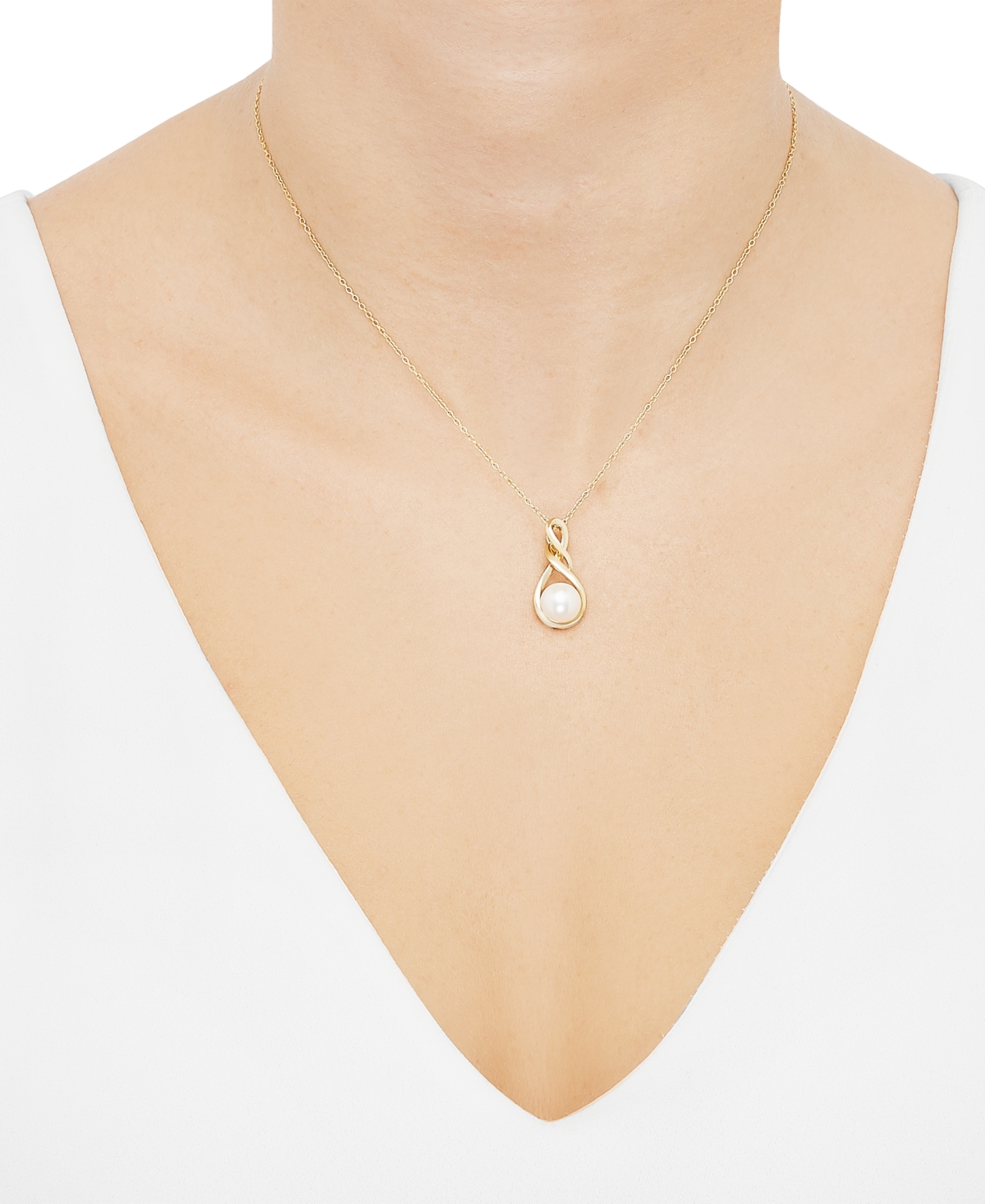 Giani Bernini Cultured Freshwater Pearl (8-1/2mm) 18