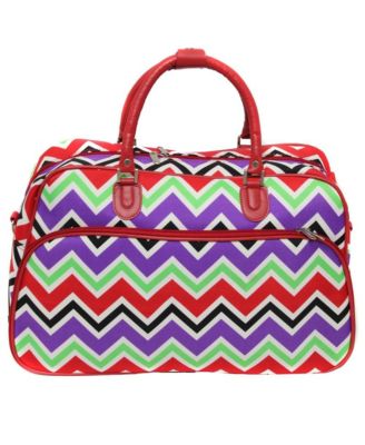 Chevron 21-inch Carry-On Shoulder Duffel Bag