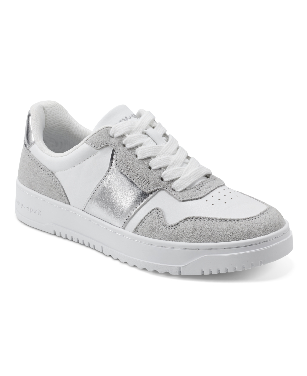 Women's Merci Round Toe Casual Lace-Up Sneakers - White