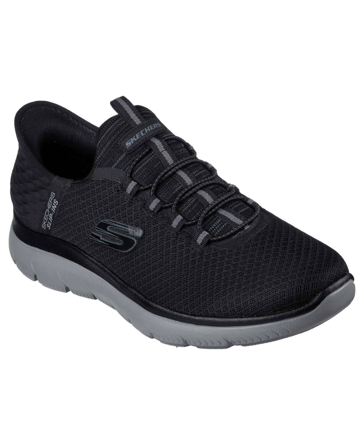 Skechers Men's Slip-ins Summits High Range Casual Sneakers From Finish Line In Black