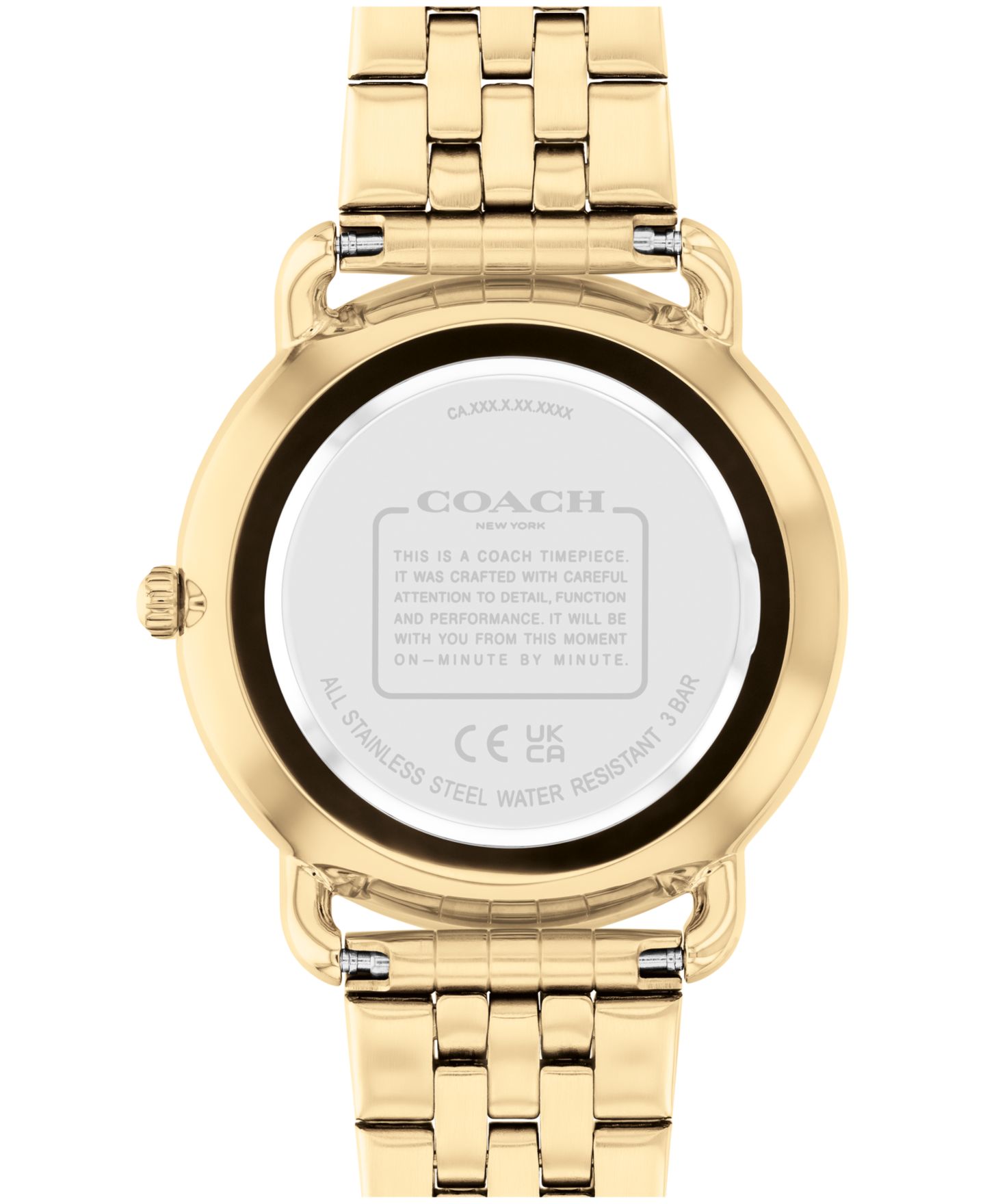 Женские часы COACH Elliot Gold-Tone Stainless Steel Bracelet Watch 36mm — фото 3