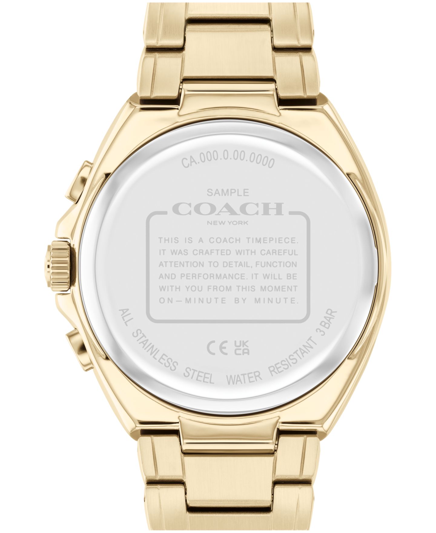 Мужские часы COACH Jackson Gold-Tone Stainless Steel Bracelet Watch 45mm — фото 2