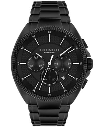 Men's Jackson Black Stainless Steel Bracelet Watch 45mm