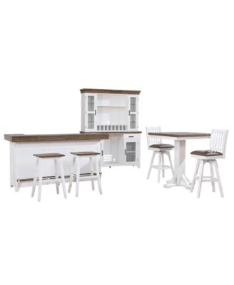 CLOSEOUT Peighton 3 Piece Pub Table Set (Table and 2 stools)
