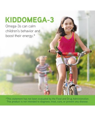 DaVinci Labs kiddOmega-3 - Liquid Omega-3 Supplement for Kids - For Immune System, Focus and Brain Support - With Monk Fruit, DHA, EPA and More - Cherry Orange Flavor