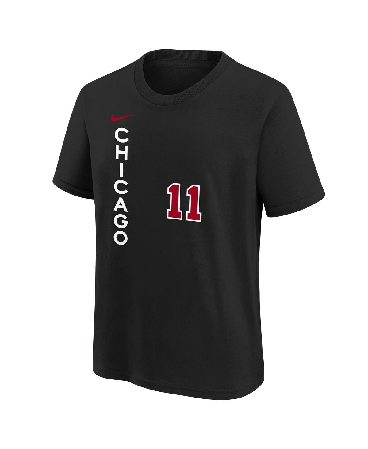 Big Boys Nike DeMar DeRozanChicago Bulls 2023/24 City Edition Name and Number T-shirt - Black