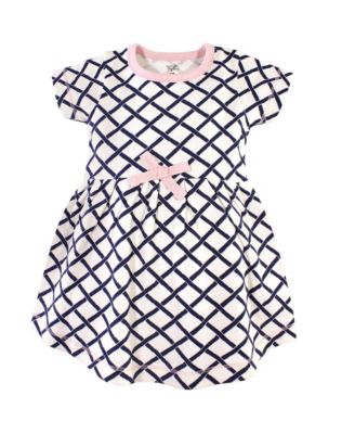 Toddler Girls Natural Cotton Dress Duo Short and Long Sleeve Styles