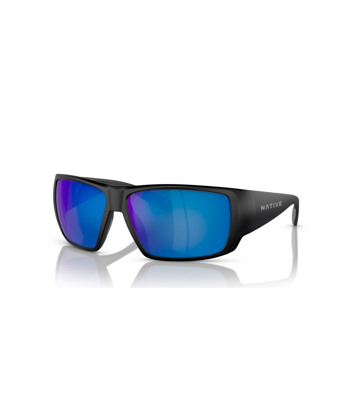 Shop Native Eyewear Native Men's Sightcaster Polarized Sunglasses, Mirror Polar Xd9021 In Matte Black