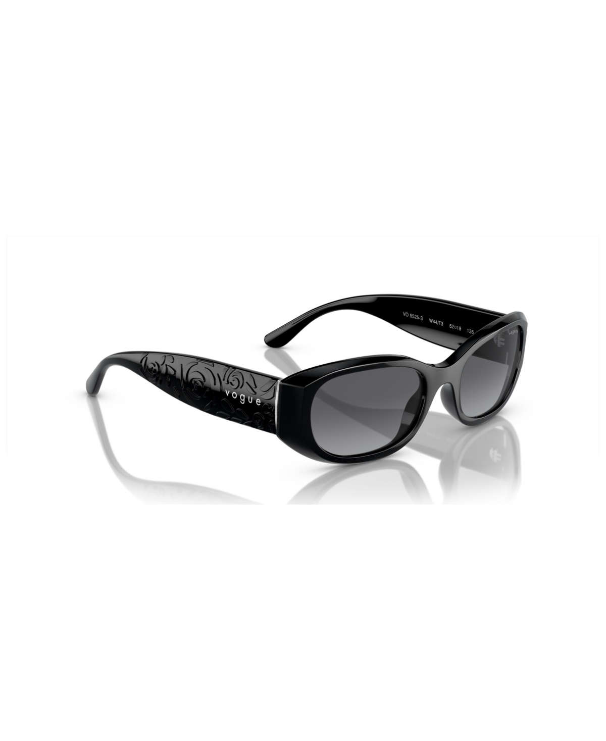 Shop Vogue Eyewear Women's Polarized Sunglasses, Gradient Polar Vo5525s In Black
