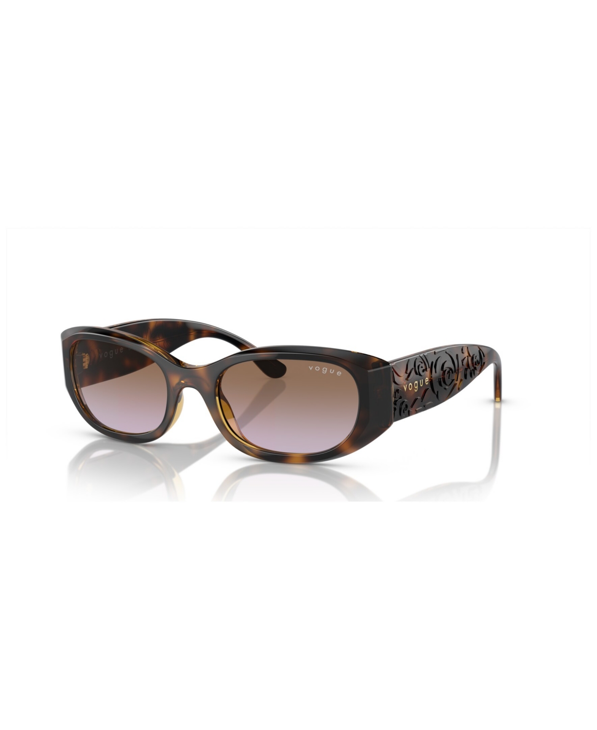 Vogue Eyewear Women's Sunglasses, Gradient Vo5525s In Dark Havana