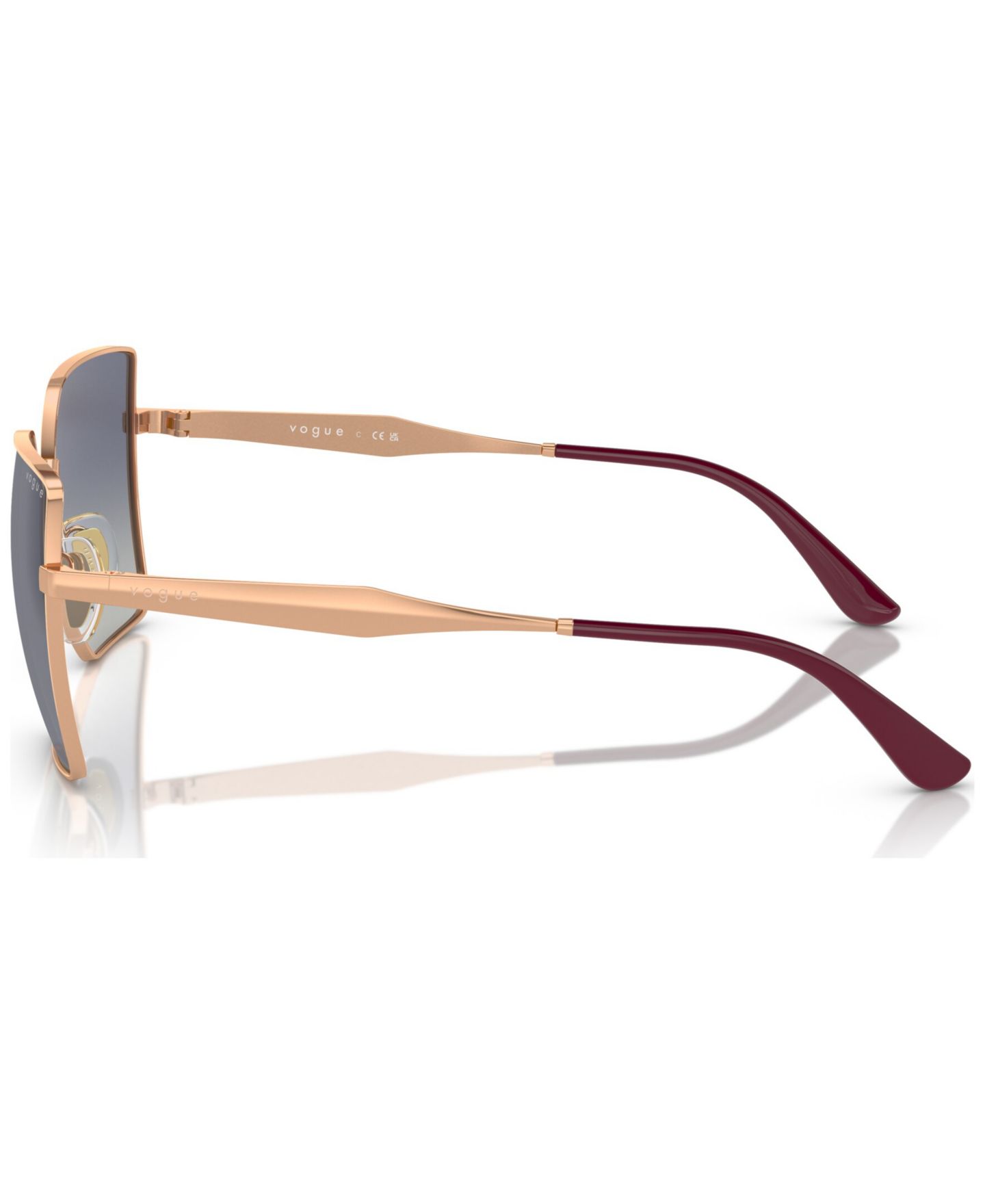 Женские солнцезащитные очки Vogue Eyewear Sunglasses, Gradient VO4284S, цвет: Розовое золото — фото 3