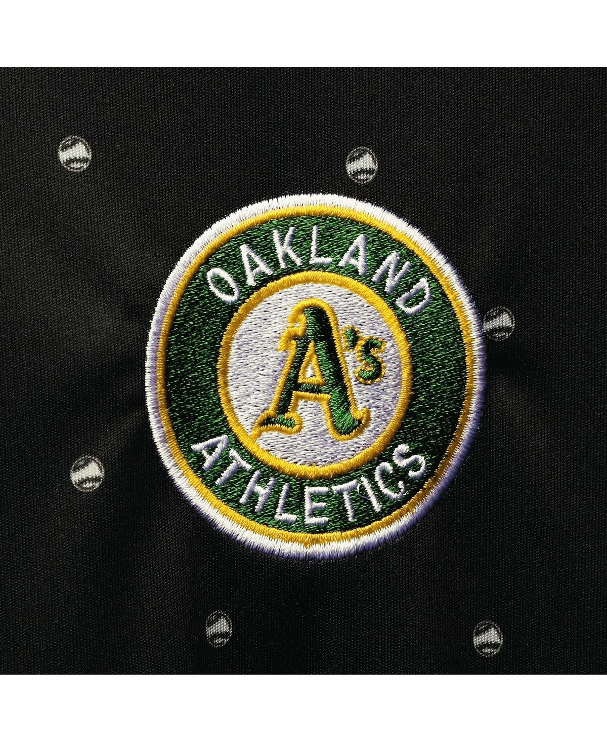 Shop Antigua Men's  Black Oakland Athletics Major Polo Shirt