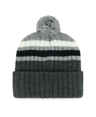 Men's Gray Dallas Cowboys Stack Cuffed Knit Hat with Pom