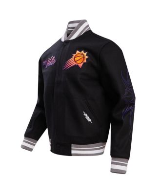 Men's Black Phoenix Suns 2023/24 City Edition Full-Zip Varsity Jacket