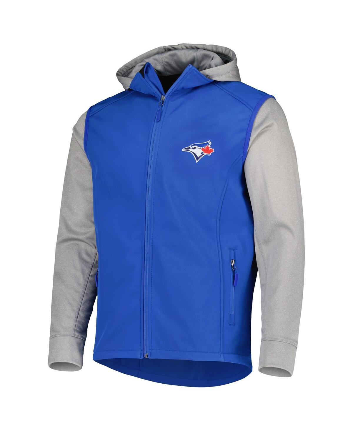Shop Dunbrooke Men's  Royal, Heather Gray Toronto Blue Jays Alpha Full-zip Jacket In Royal,heather Gray