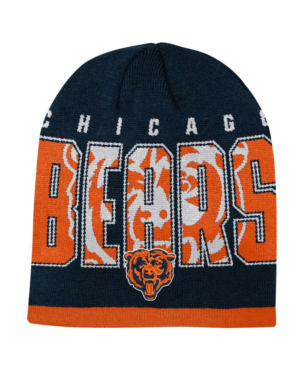 Outerstuff Kids' Youth Boys And Girls Navy Chicago Bears Legacy Beanie In Blue