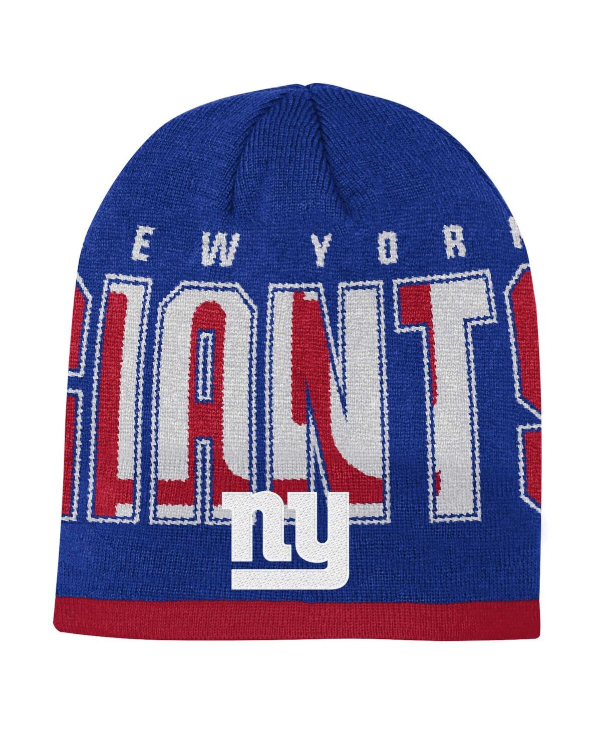 Outerstuff Kids' Youth Boys And Girls Royal New York Giants Legacy Beanie In Blue