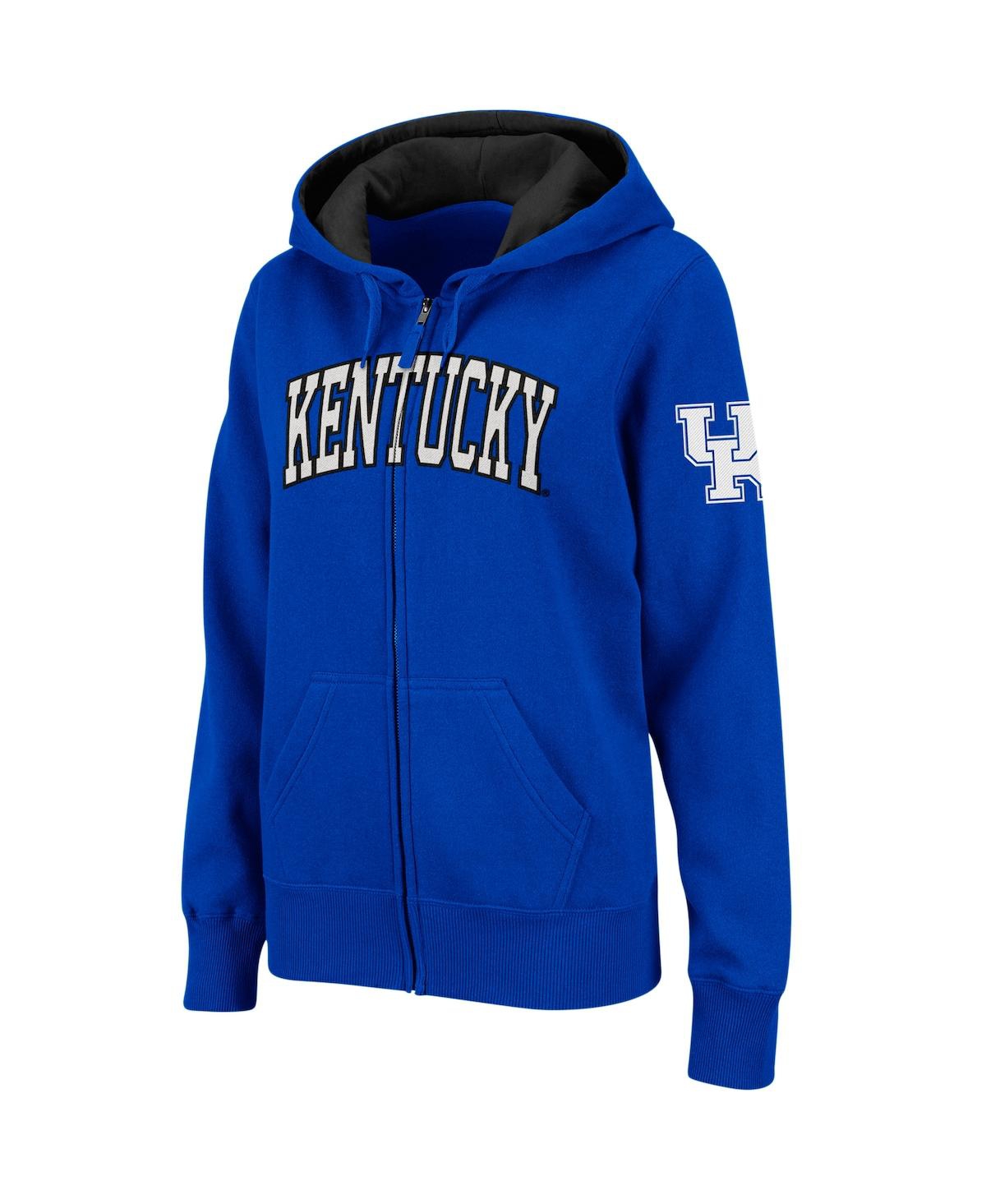 Colosseum Women's  Royal Kentucky Wildcats Arched Name Full-zip Hoodie