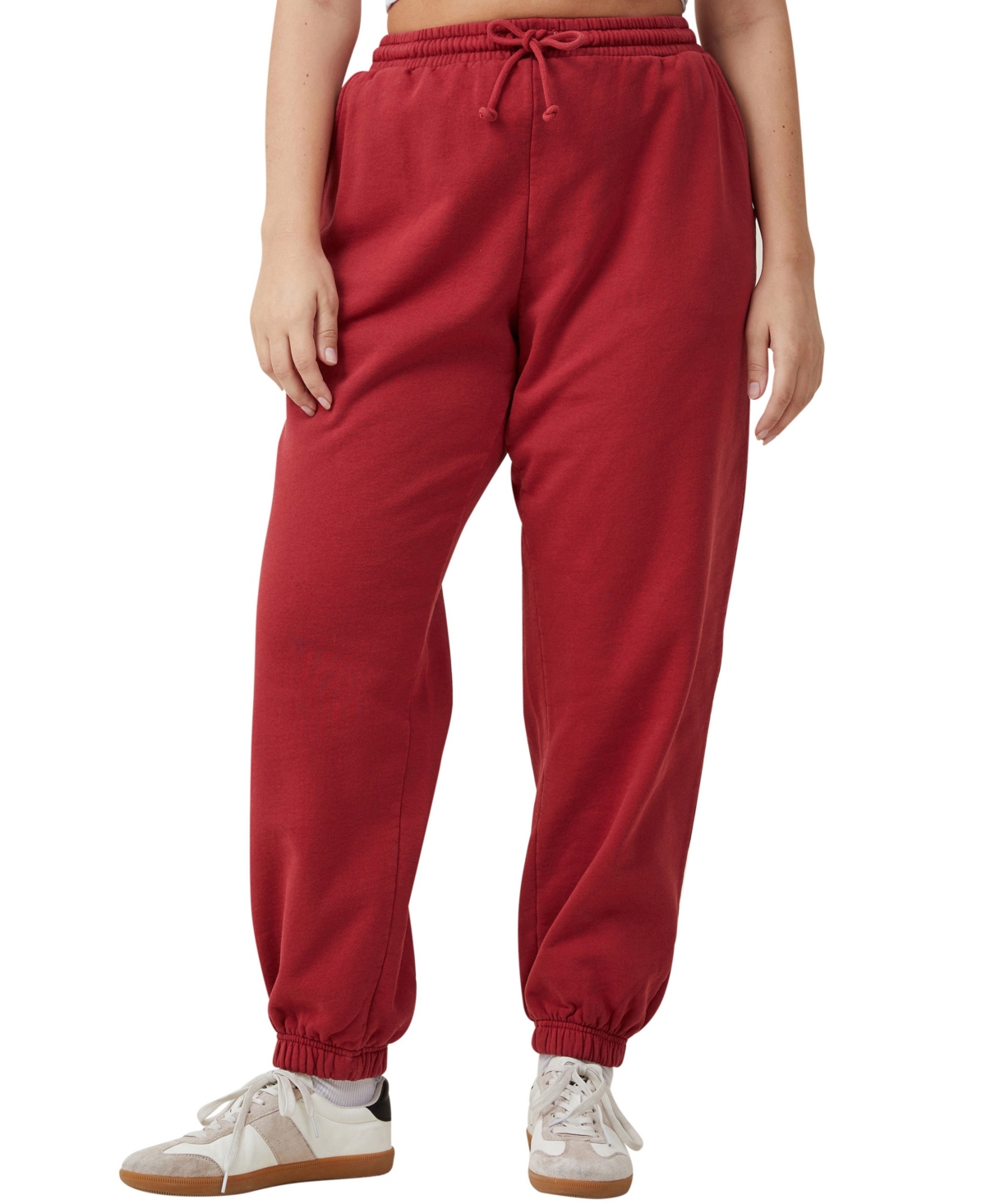 Women's Classic Washed Sweatpants - Washed Red