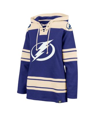Women's Blue Tampa Bay Lightning Superior Lacer Pullover Hoodie