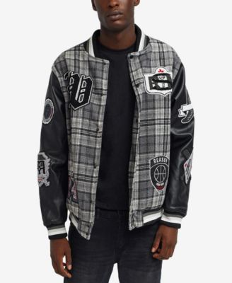 Men's Tartan Varsity Jacket