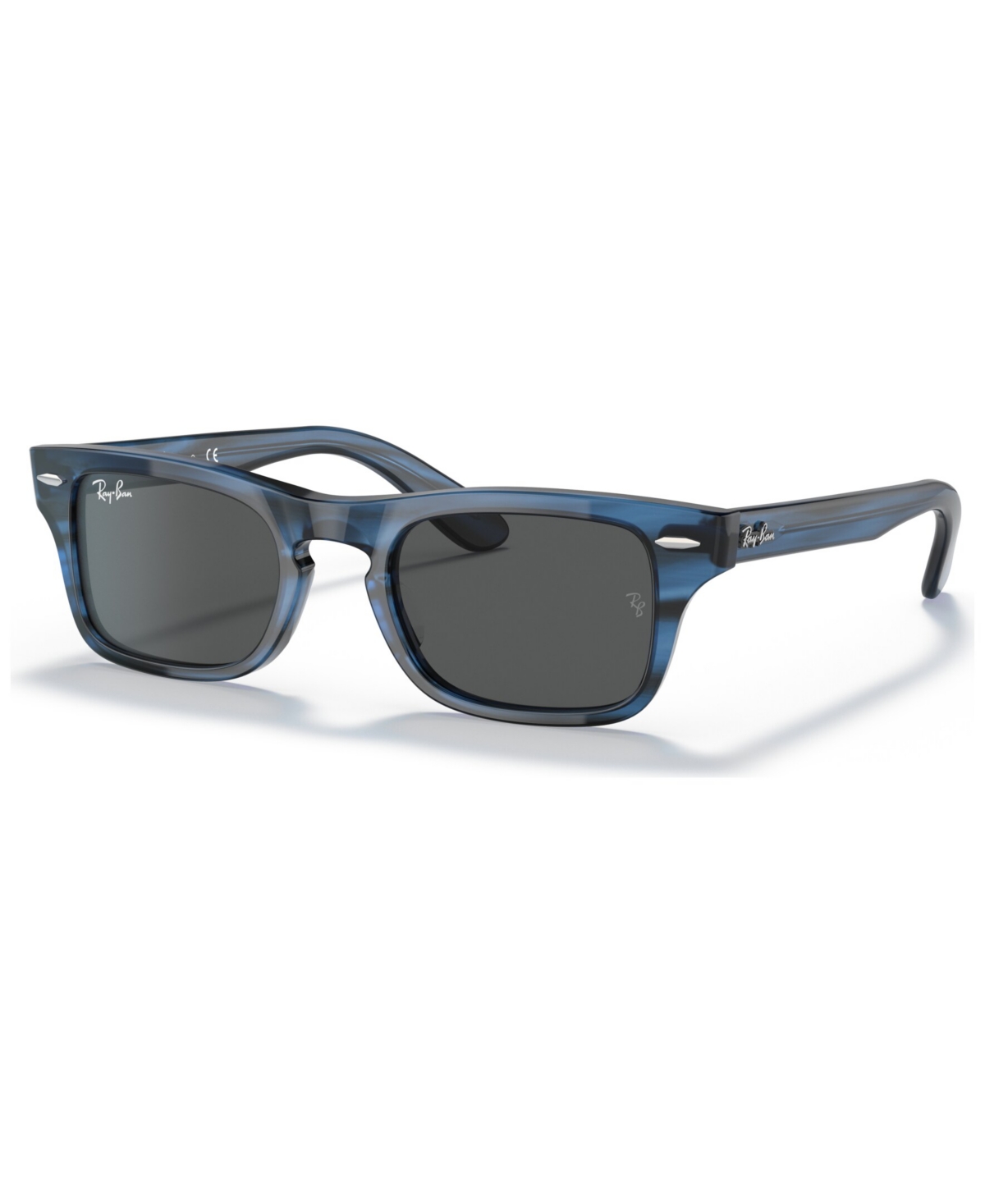 Ray-ban Jr Kids Sunglasses, Rj9083s (ages 11-13) In Polished Striped Blue