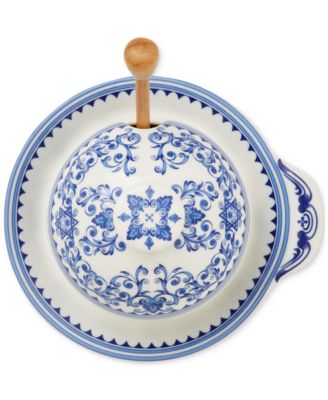 Judaica Honey Pot with Dipper