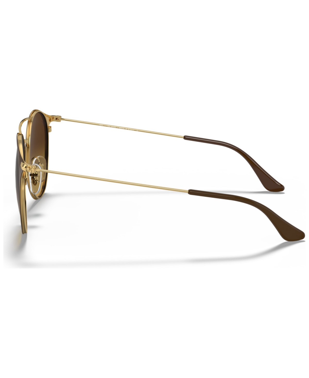 Ray Ban Unisex Rb3546 Sunglasses, Gradient Rb3546l In Brown On Gold
