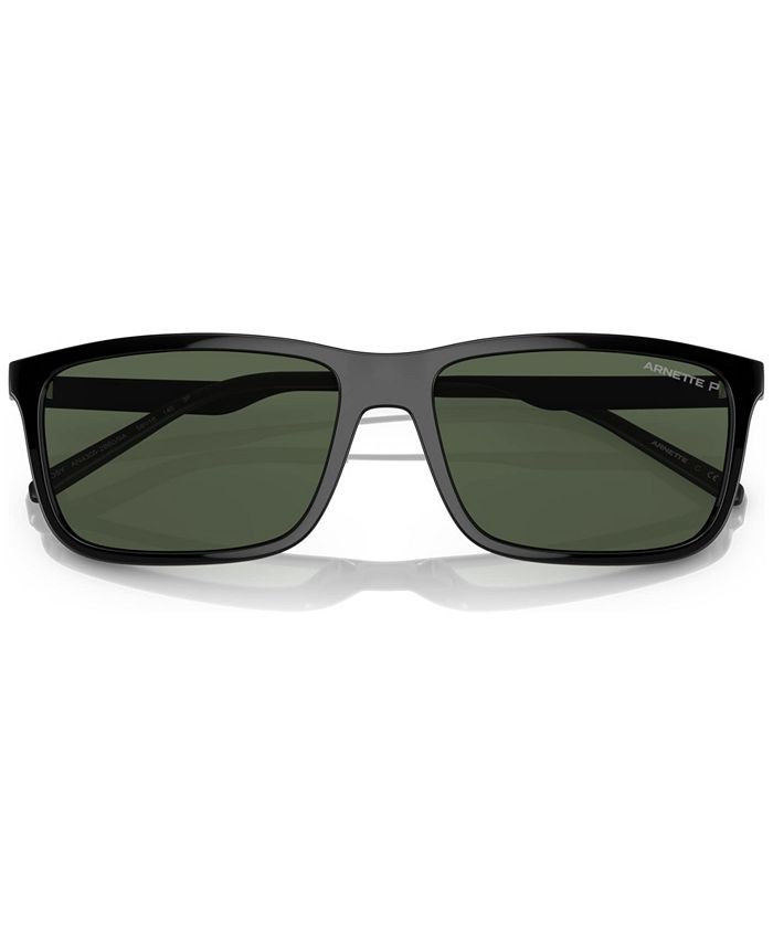 Arnette Lost Boy Polarized Sunglasses – Men's Rectangular Frame, Polar Grey Lenses, Sustainable Materials - View #5