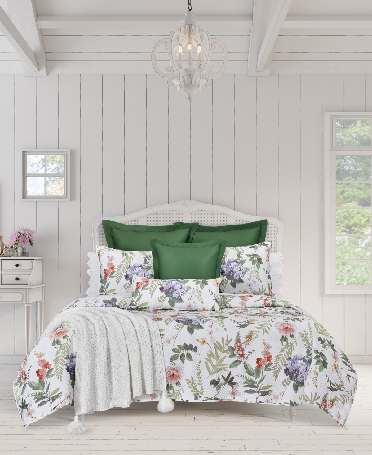Piper & Wright Clara Cotton 3pc. Quilt Set, Full/queen In Ivory