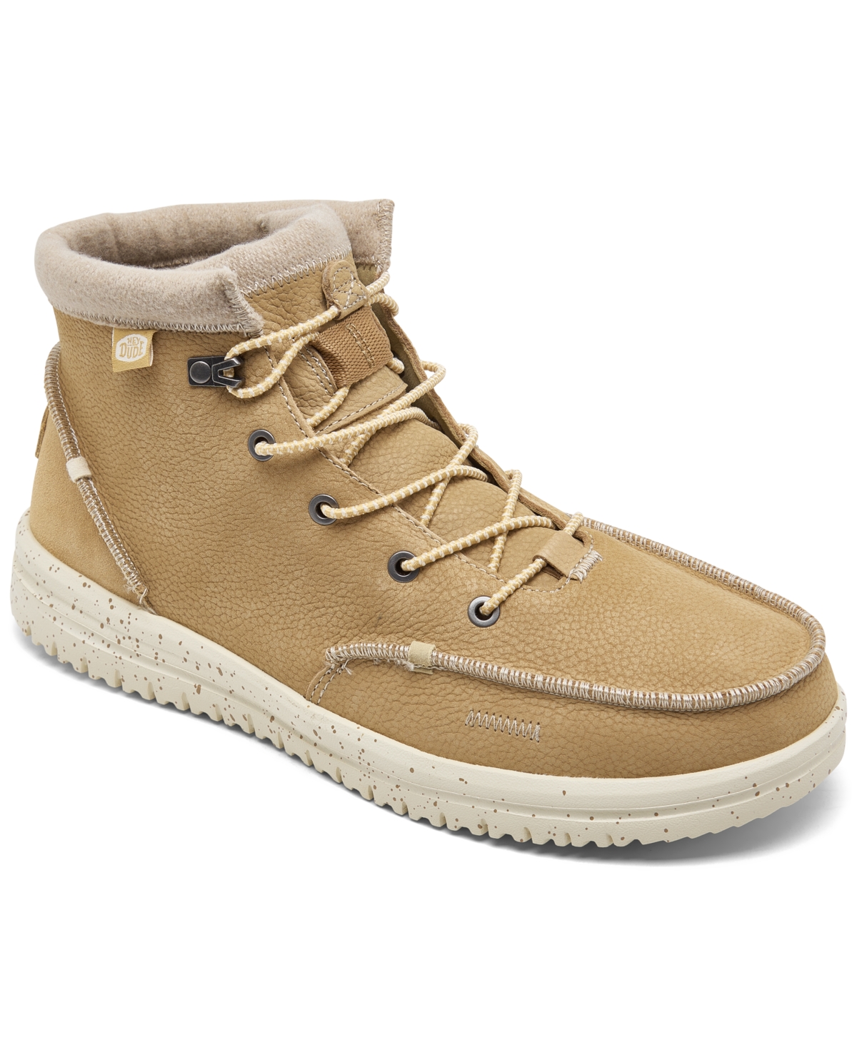 Men's Bradley Leather Casual Boots from Finish Line - Wheat