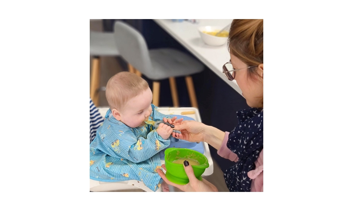 Bibado Multi-stage baby spoon and dipper - Dippit (two-pack) - Blue - green (twin pack)