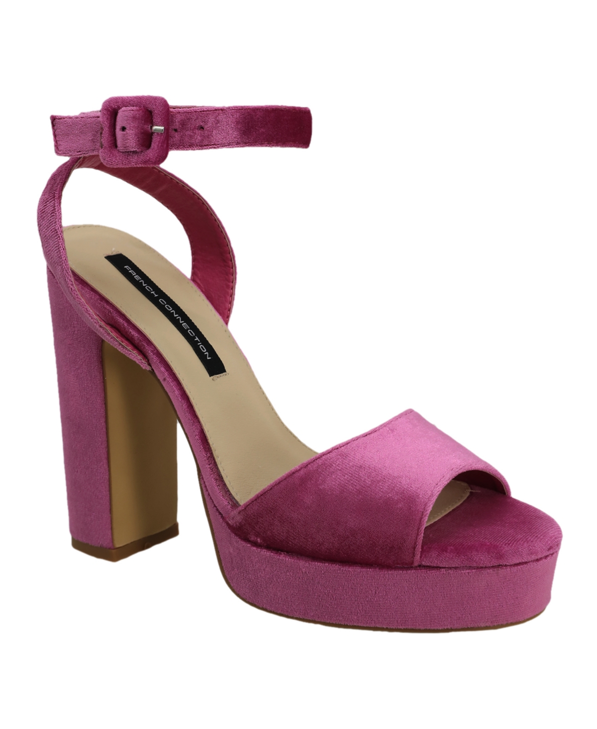 Shop French Connection Women's Taryn Slip-on Platform Sandals In Pink