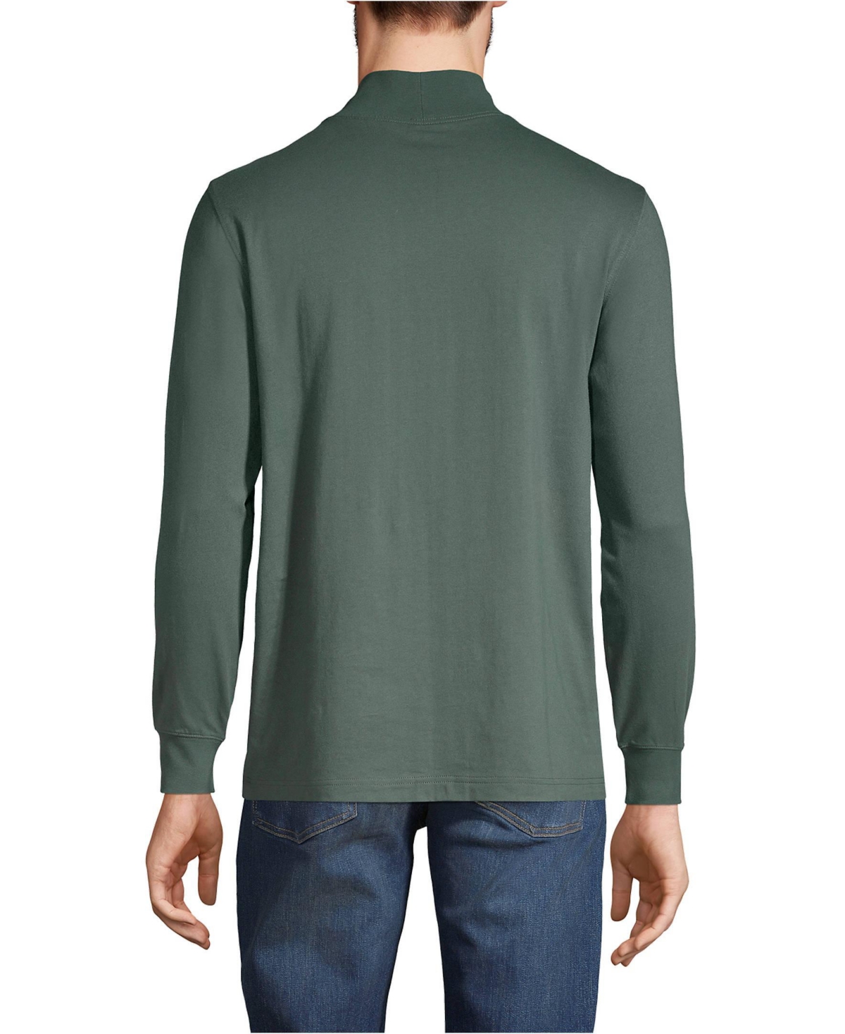 Lands' End Big & Tall Super-t Mock Turtleneck